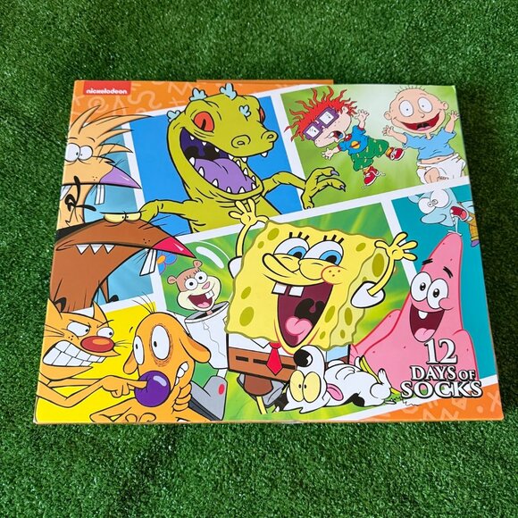 Nickelodeon 12 Days of Novelty Multicolor 4 Crew and 8 Low Cut Socks Sz 6-12 NEW - Picture 3 of 16